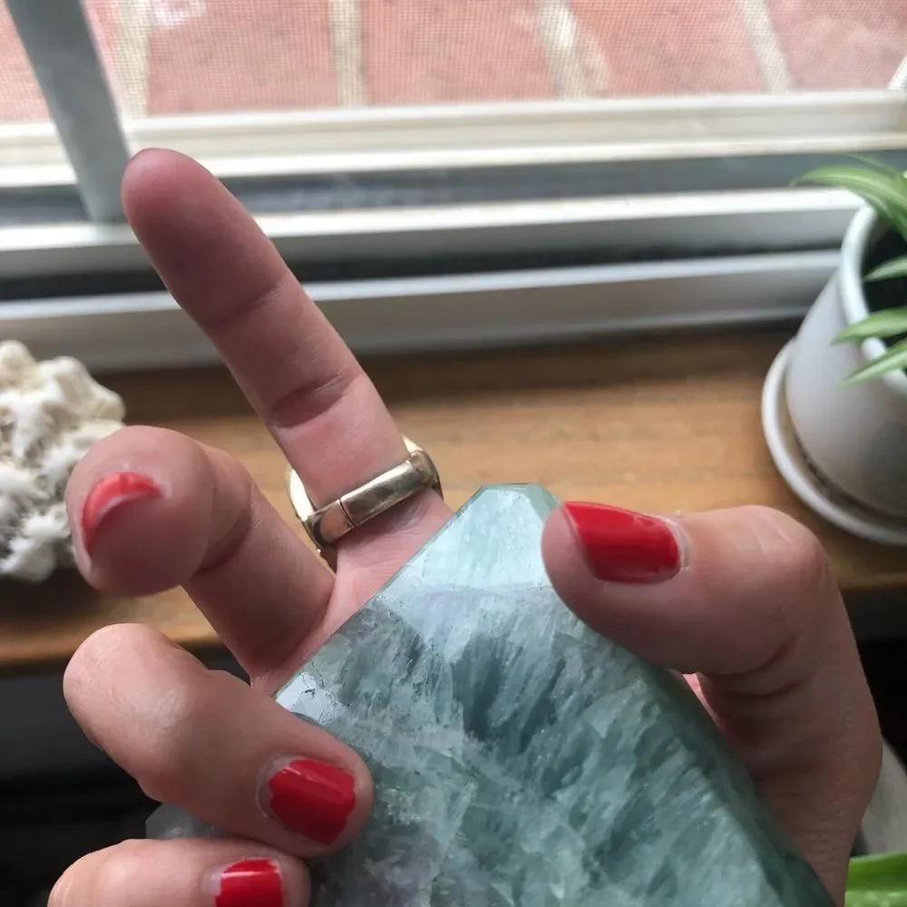 Sun Squiggle Rhinestone Adjustable Cocktail Ring